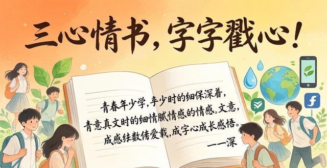 三行情书，字字戳心！这封成人礼情书我哭着打了满分