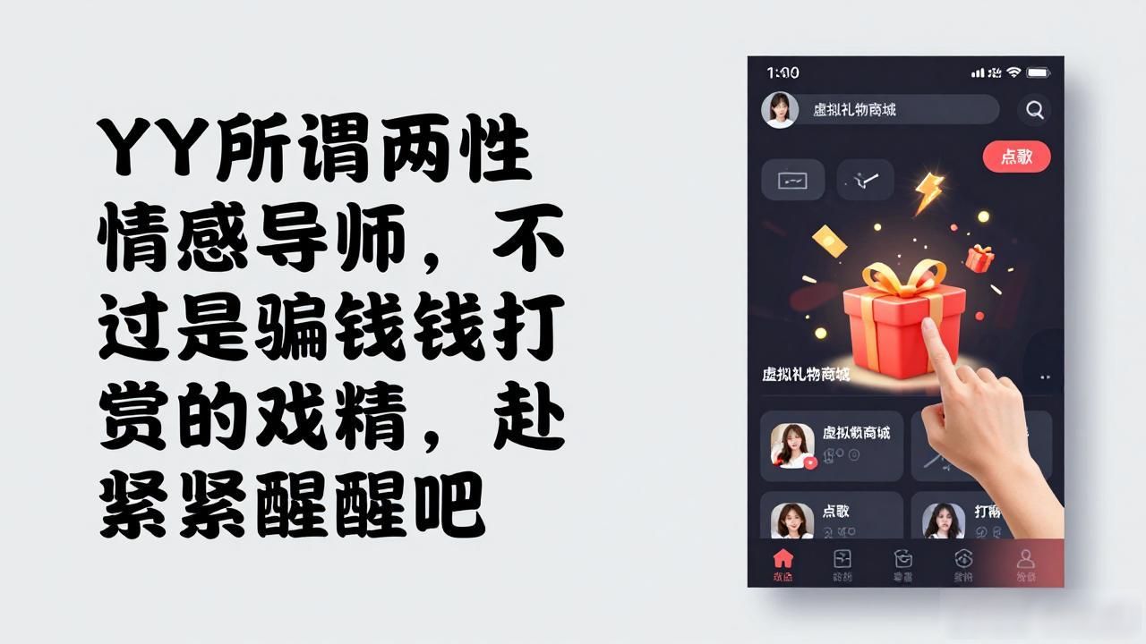 YY所谓两性情感导师，不过是骗钱打赏的戏精，赶紧醒醒吧