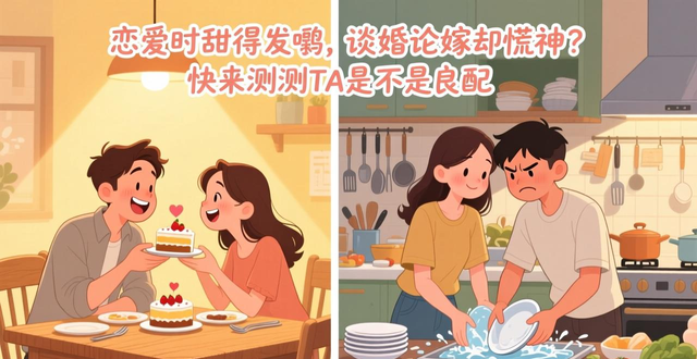 恋爱时甜得发齁，谈婚论嫁却慌神？快来测测TA是不是良配