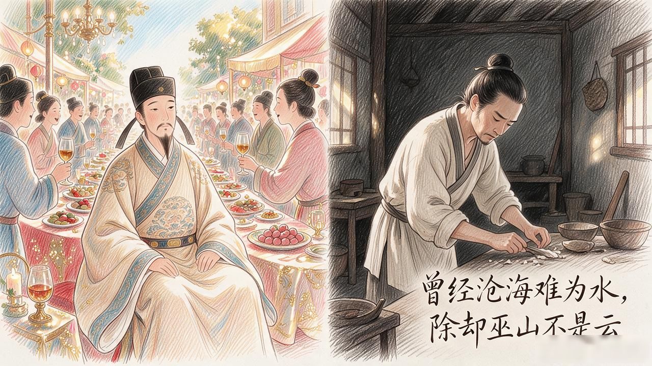 千古渣男元稹：写尽深情诗，负尽痴心人