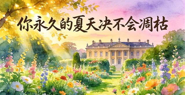 比夏天更惊艳！莎士比亚这14行情诗，英文读出来太绝了