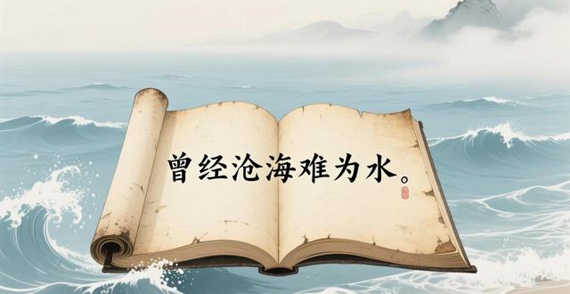 爱情千古绝唱！元稹情诗‘曾经沧海’，动人心魄宛如惊雷