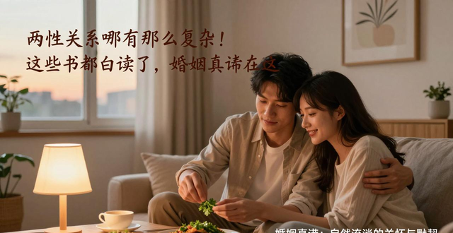 两性关系哪有那么复杂！这些书都白读了，婚姻真谛在这