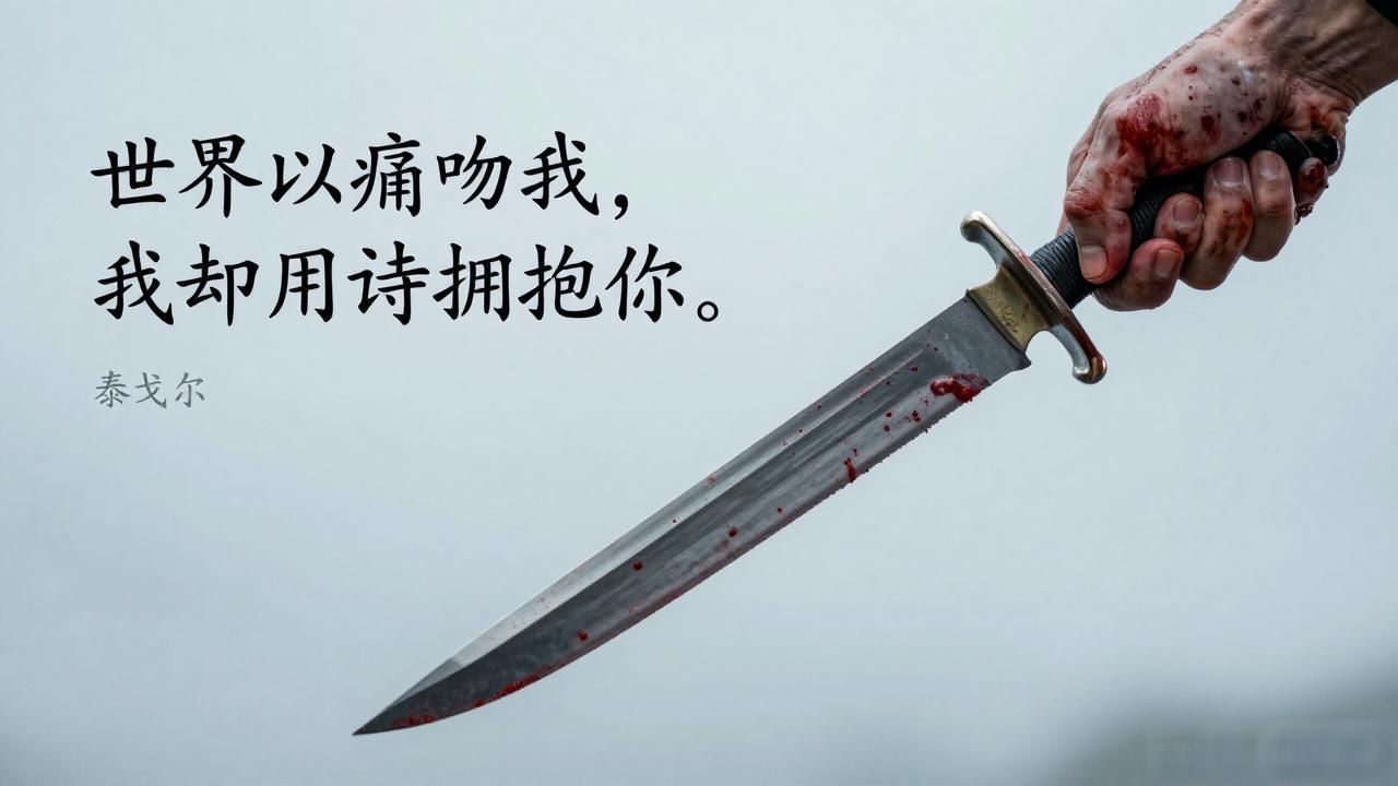 泰戈尔写透爱情：世界以痛吻我，我却用诗拥抱你