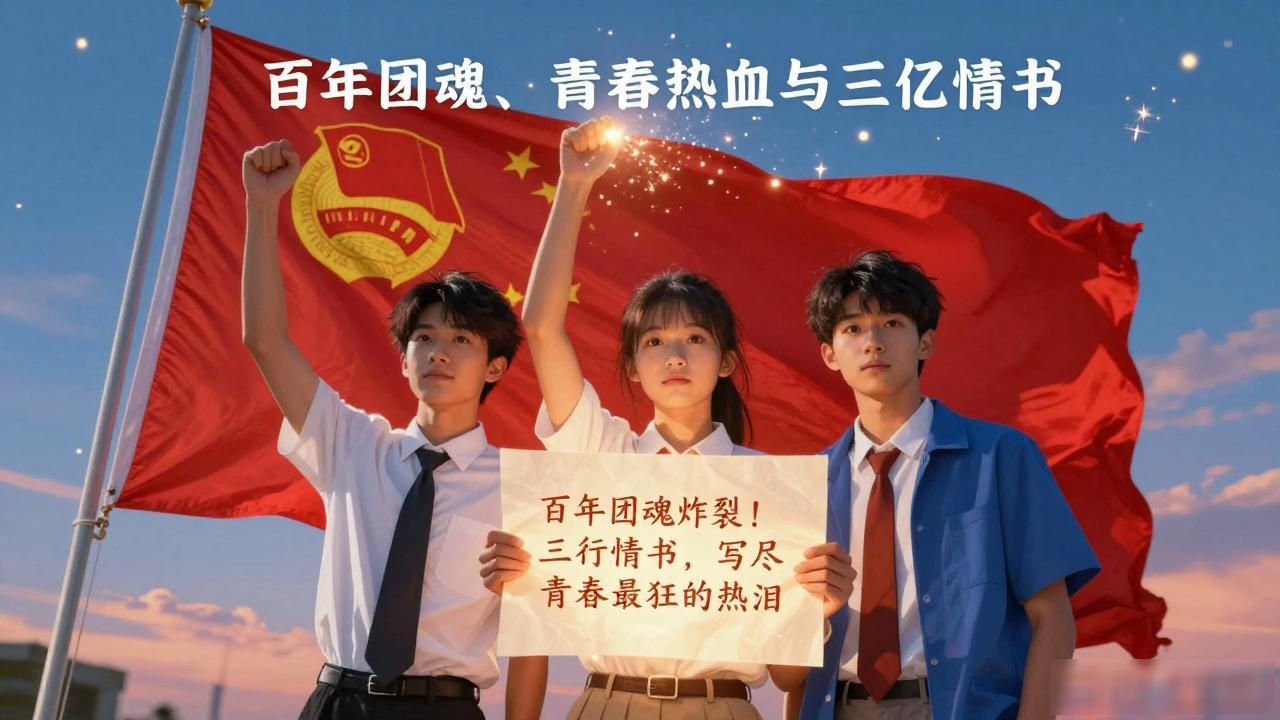 百年团魂炸裂！三行情书，写尽青春最狂的热泪