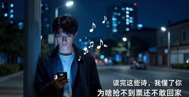 读完这些诗，我懂了你为啥抢不到票还不敢回家