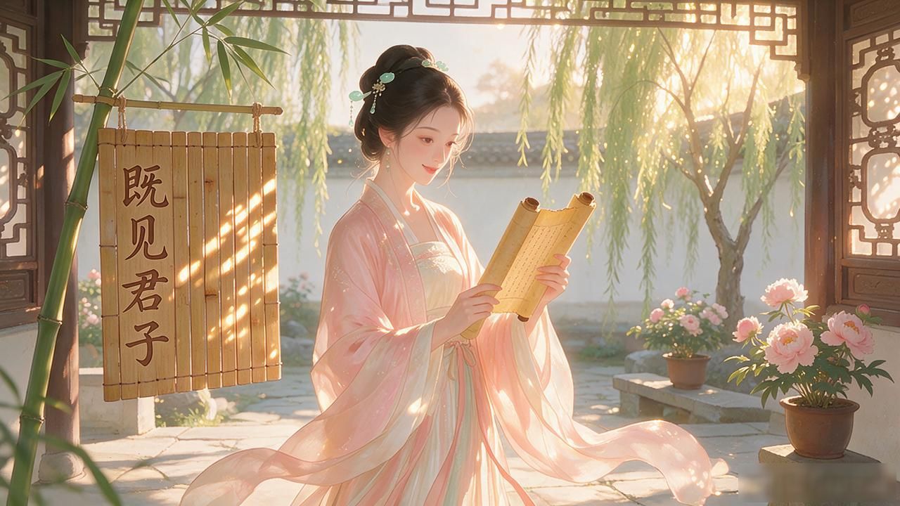诗经表白绝了！一句既见君子直接甜到骨子里，谁顶得住？