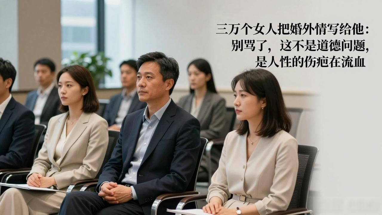 三万个女人把婚外情写给他：别骂了，这不是道德问题，是人性的伤疤在流血