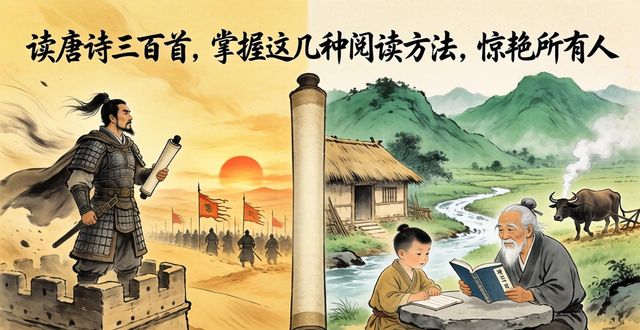 读唐诗三百首，掌握这几种阅读方法，惊艳所有人