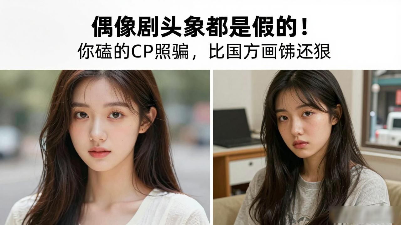 偶像剧头像都是假的！你磕的CP照骗，比甲方画饼还狠