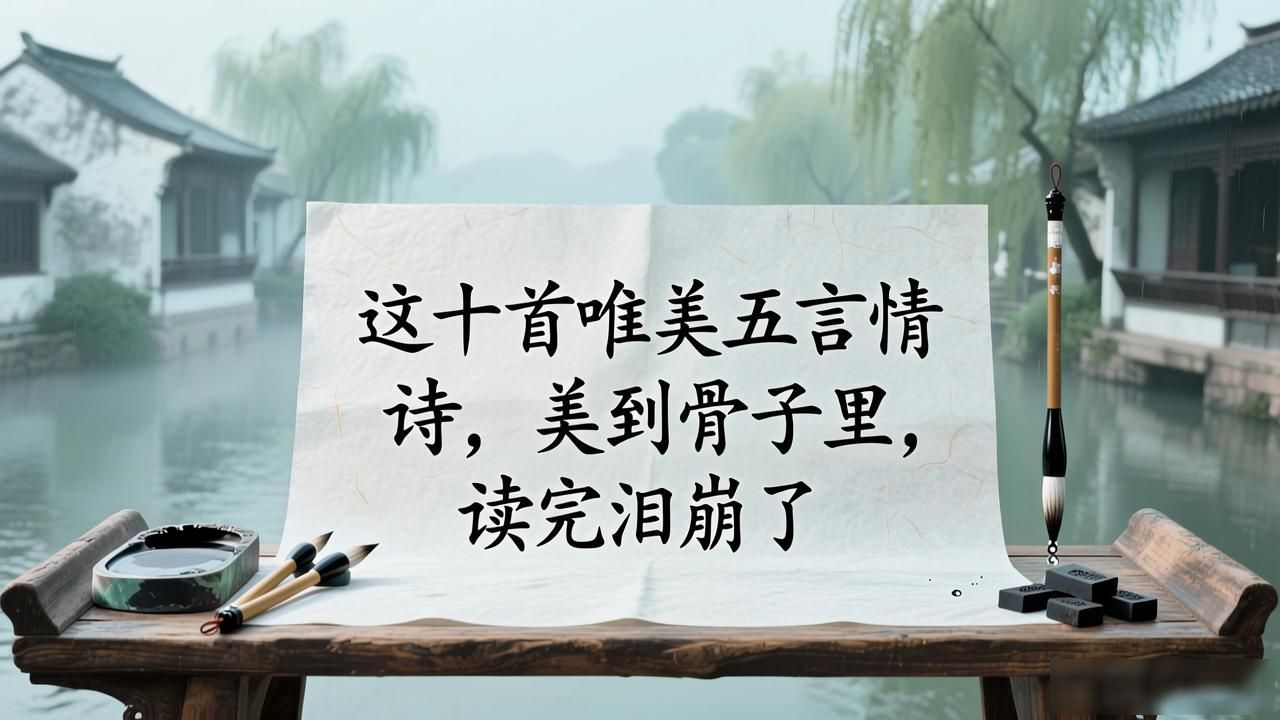 这十首唯美五言情诗，美到骨子里，读完泪崩了