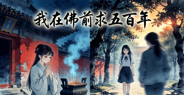暗恋如苦涩情歌，我在佛前求五百年，你却无视走过