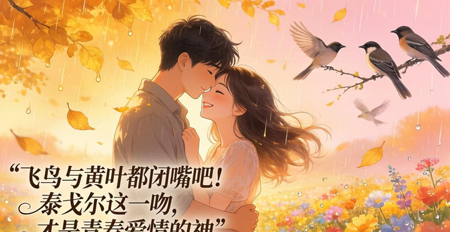 飞鸟与黄叶都闭嘴吧！泰戈尔这一吻，才是青春爱情的神