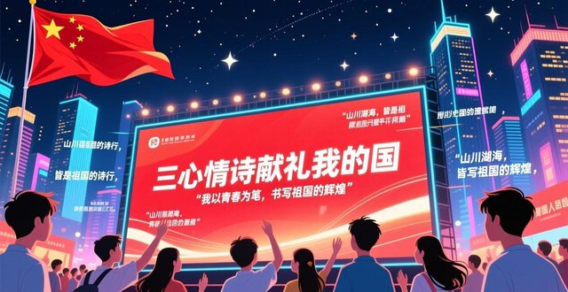 哇塞！三行情诗献礼我的国活动，燃爆网络啦