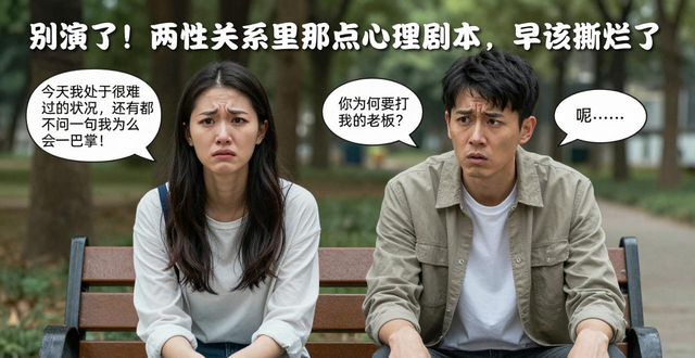 别演了！两性关系里那点心理剧本，早该撕烂了