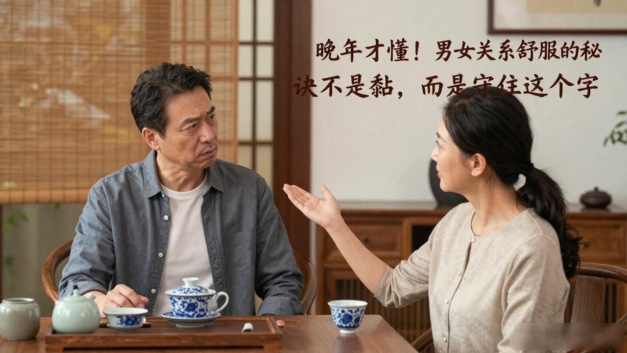 晚年才懂！男女关系舒服的秘诀不是黏，而是守住这两个字