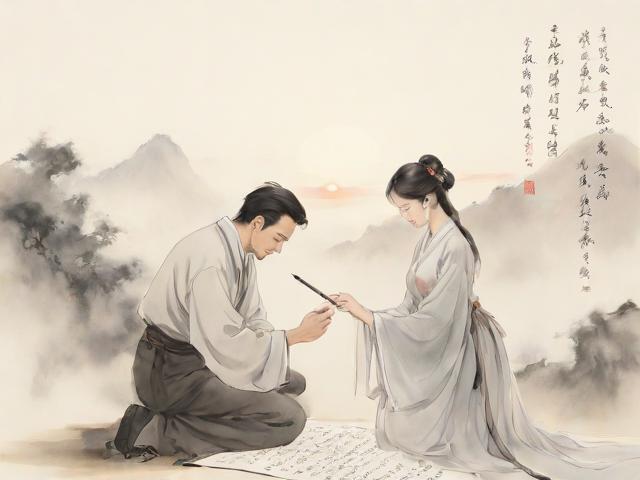 表白文言文情书一句话-表白文言文情书一句话图片
