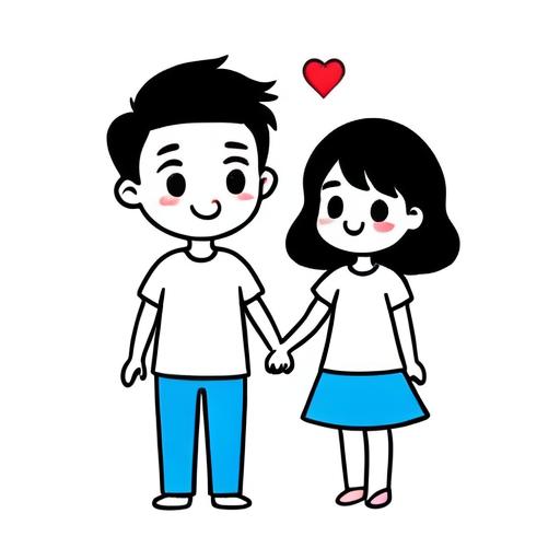 表白简笔画图片抖音-表白简笔画带情话