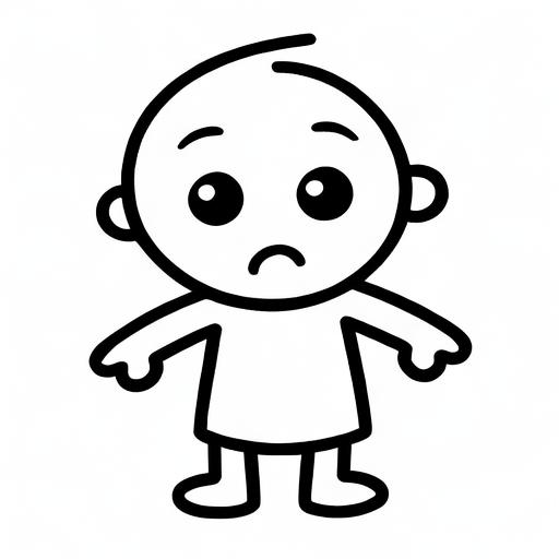 小人简笔画表白模板-小人简笔画表情